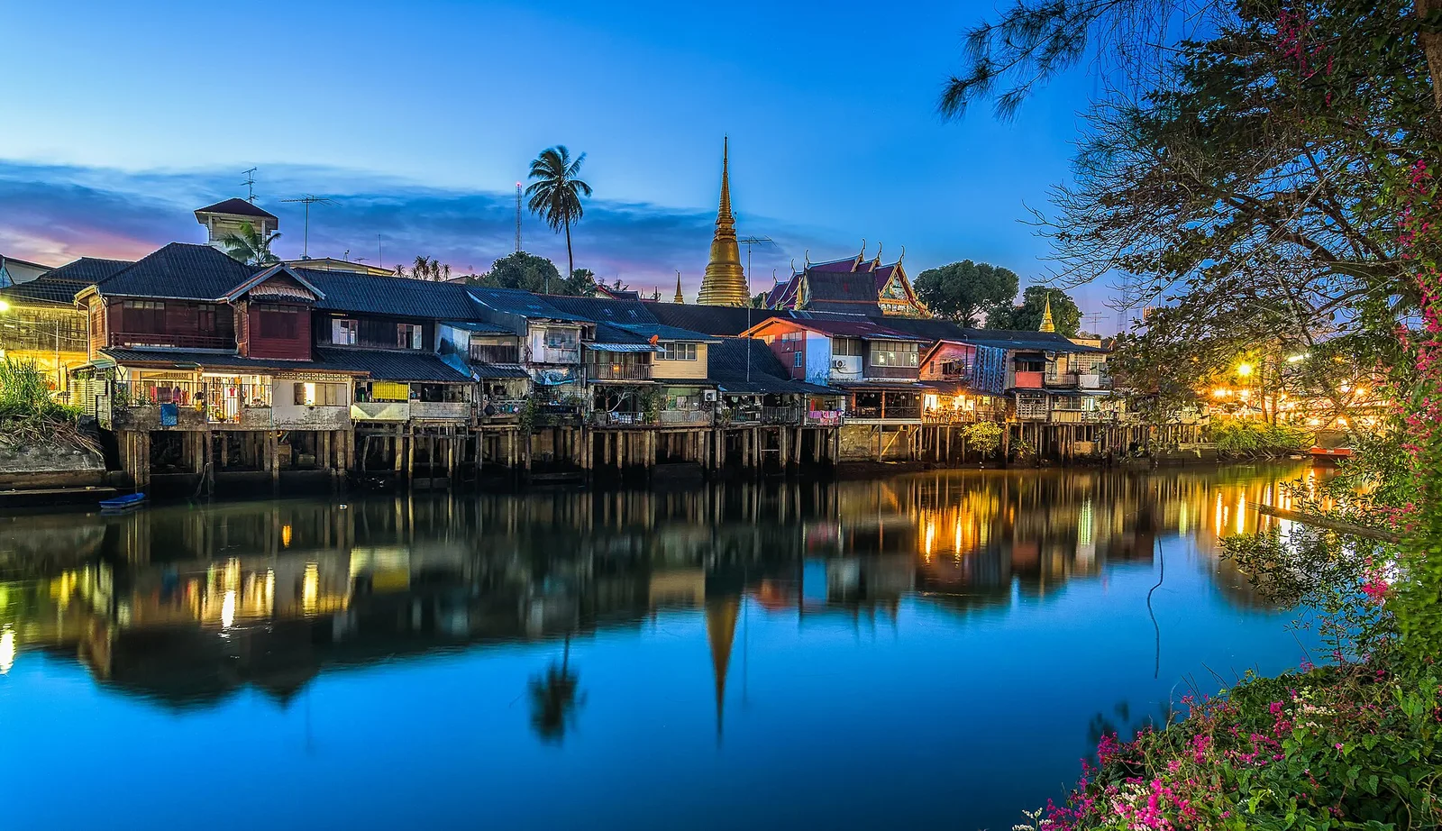 Quartier riverain de Chanthaboon