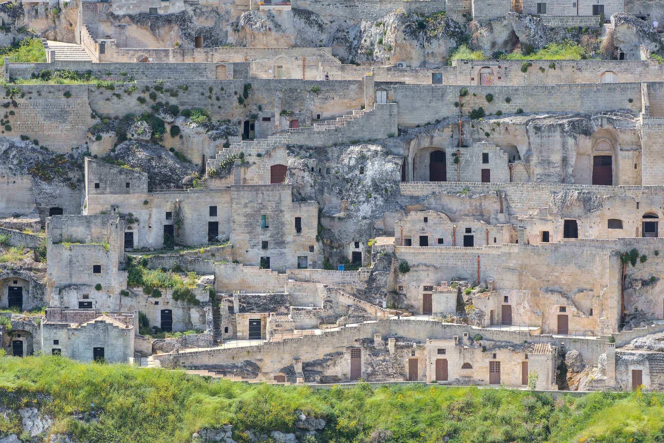 Vue de Matera depuis le belvédère de Murgia Timone