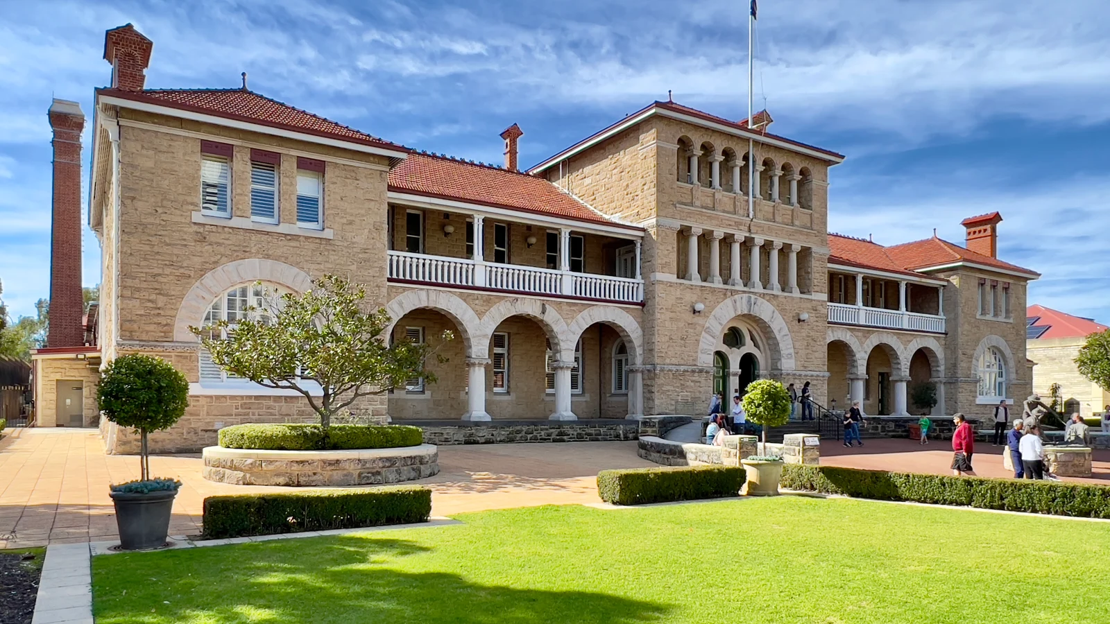 Fachada histórica de la Casa de la Moneda de Perth