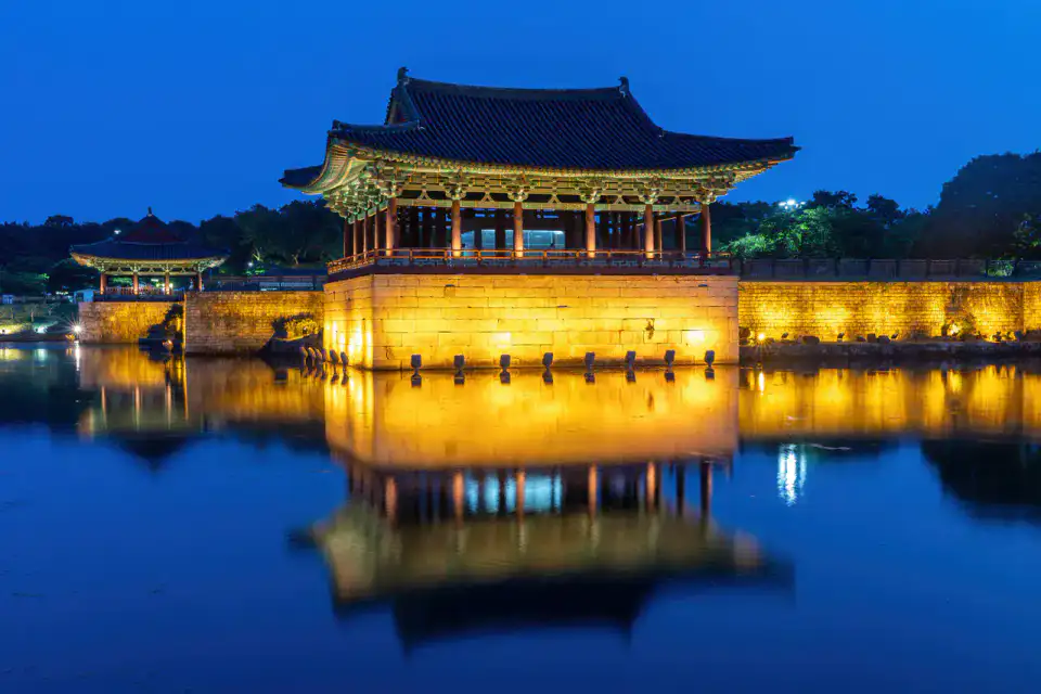 Palais Donggung et étang Wolji - Gyeongju