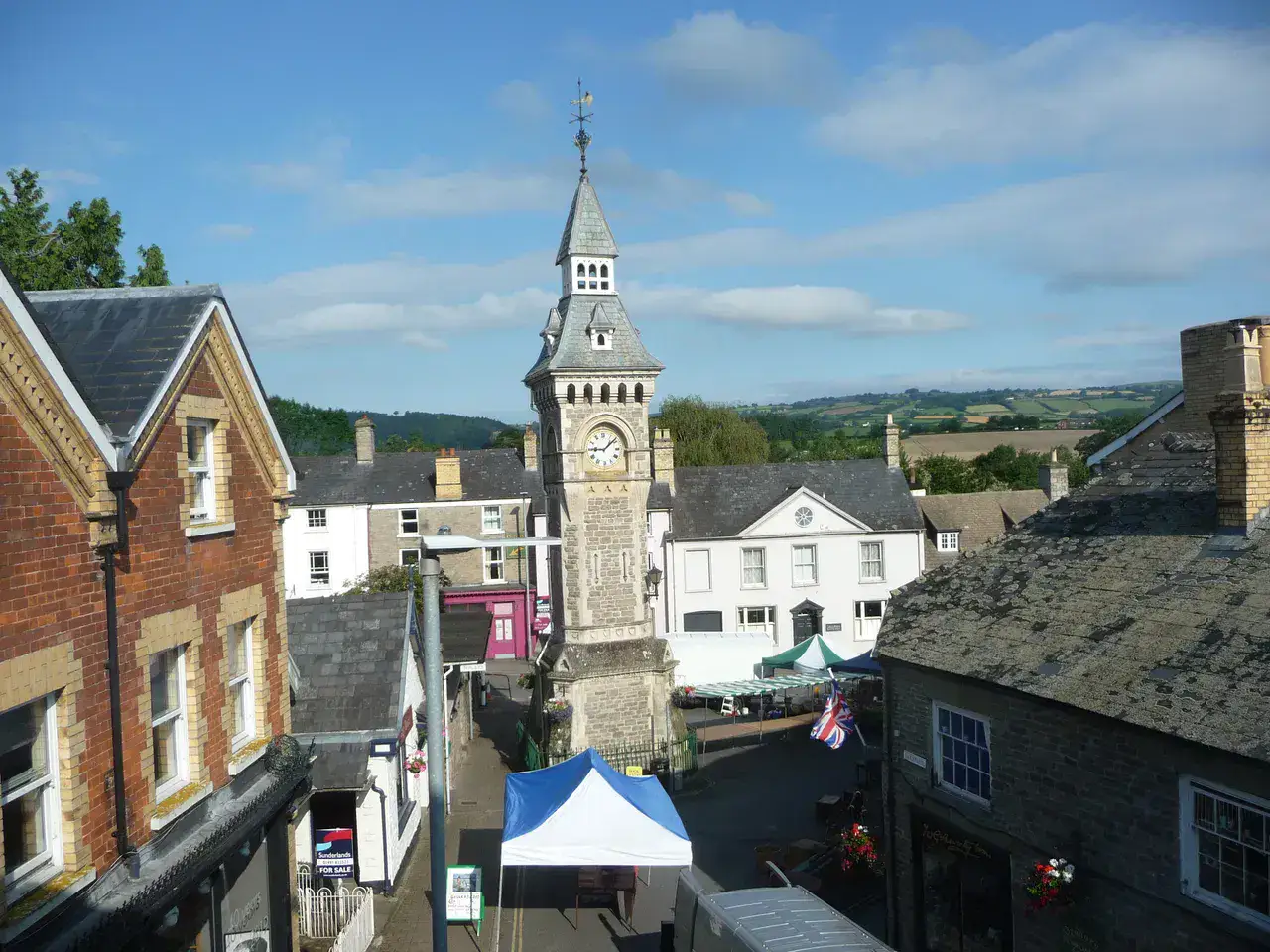 Hay-on-Wye - Hay-on-Wye et Black Mountains