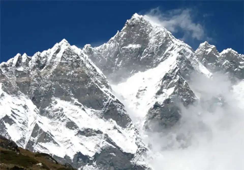 Panorama sur le Lhotse - Everest et vallée de Rongbuk
