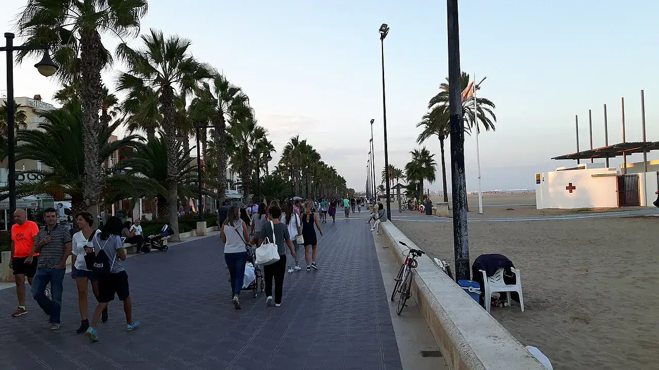 Plage de la Malvarrosa à Valencia