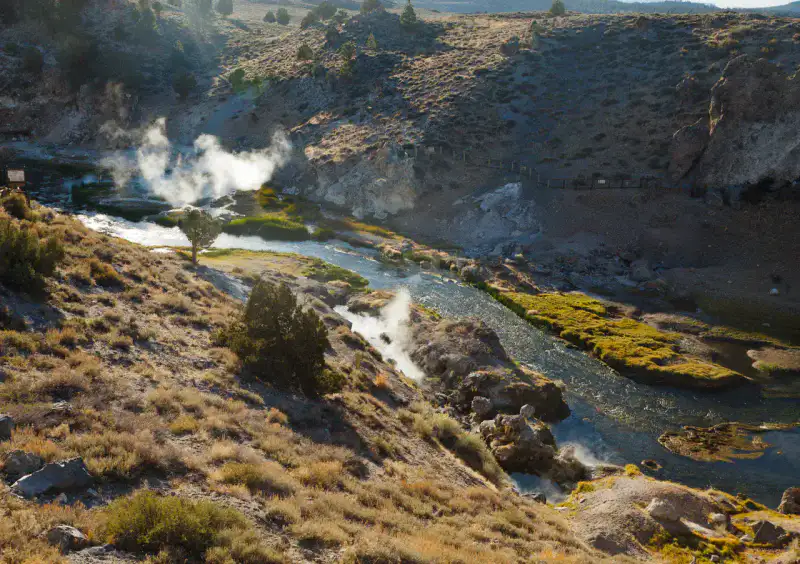 Hot Creek - Mammoth Lakes et Eastern Sierra