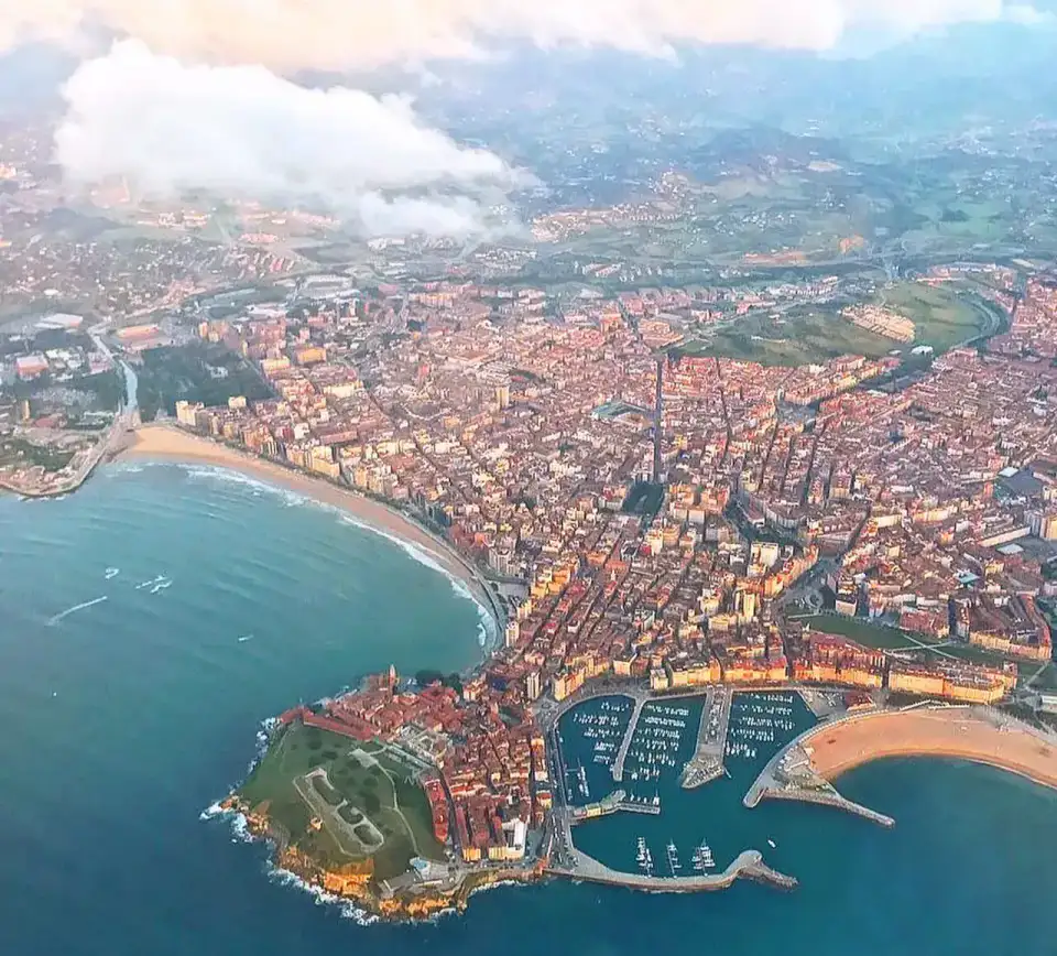 Gijon vue du ciel