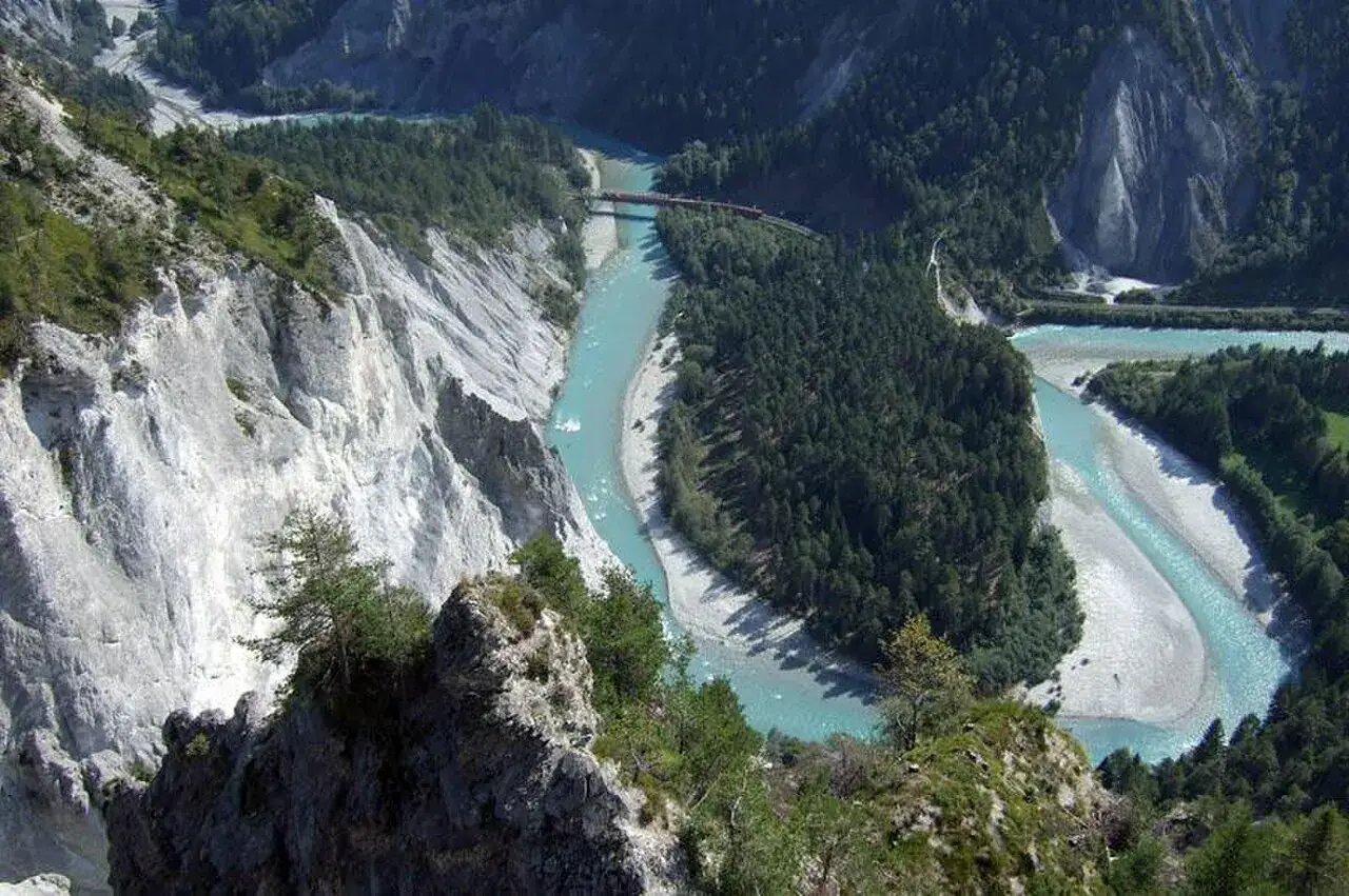 Ruinaulta - Flims, Laax et lac de Cauma