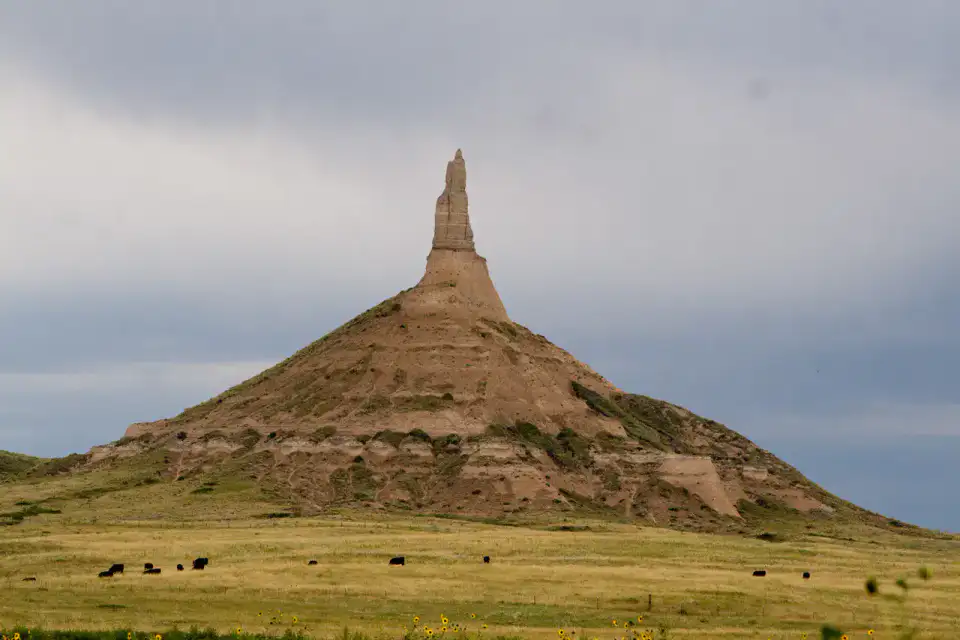 Chimney Rock - Scotts Bluff et Oregon Trail