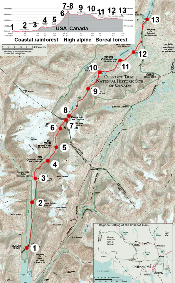 Chilkoot Trail - Skagway et Haines