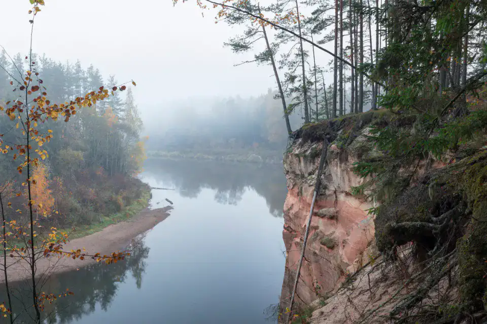 Falaises d’Ērgļi - Cēsis et vallée de la Gauja