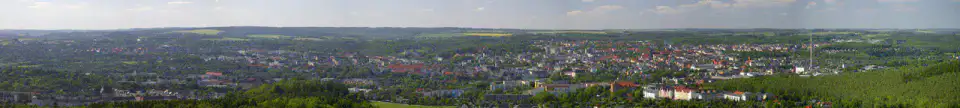 Panorama de Plauen dans le Vogtland