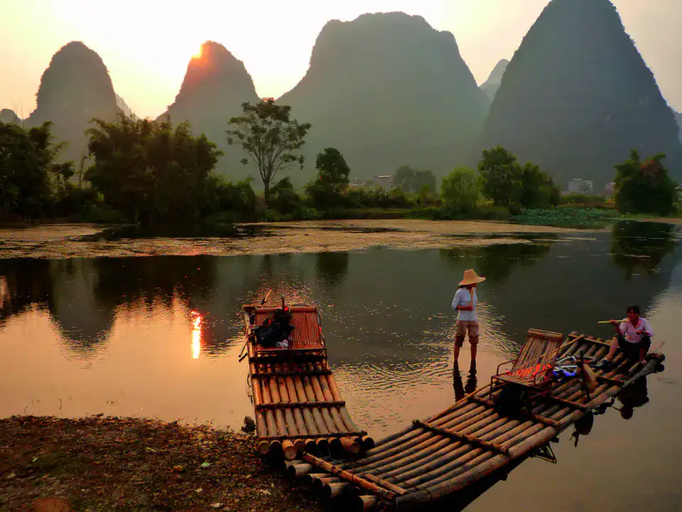 Rivière Yulong - Yangshuo et rivière Li