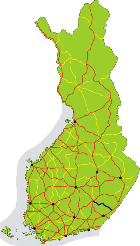 Route 62 de Puumala - Mikkeli et Puumala