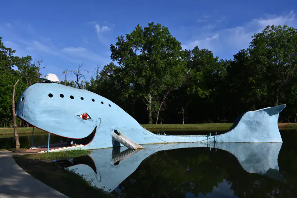 Blue Whale of Catoosa - Route 66 en Oklahoma
