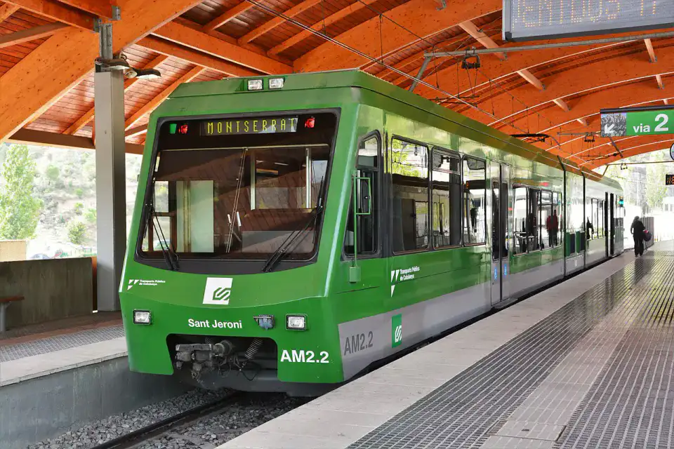 Train à cremaillere de Montserrat